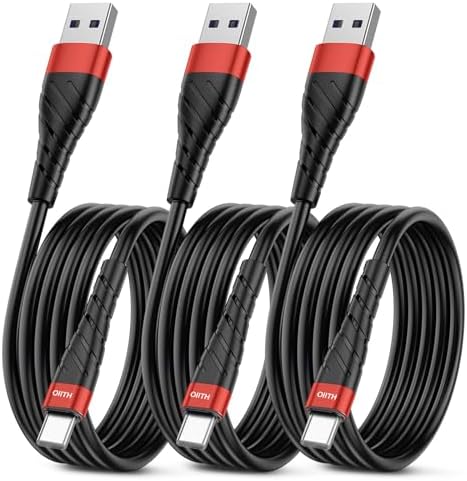 MFi Certified 6 Ft Lightning Charging Cable for i Phone – 3 Pack Fast Charging USB Cord, Durable Design for Enhanced Compatibility with i Phone 12/11/XS/Max/XR/X/8/8 P/7 P/6 & i Pad – Seamless Power-Up Experience