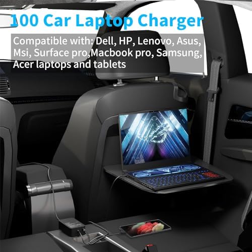 High-Speed 100 W USB-C Laptop Car Charger for Dell, Lenovo, Mac Book, HP, LG, Samsung – Universal Compatibility & Dual Charging Port for On-the-Go Power Solutions Elevate your charging experience with our versatile 100 W USB-C laptop car charger, engineered for seamless compatibility with top brands including Dell Latitude, Lenovo Think Pad, Mac Book Pro/Air, HP Spectre, and more. This advanced car charger features innovative rectifier technology that stabilizes voltage fluctuations, ensuring rapid and efficient power delivery of up to 100 W via USB-C, alongside an additional USB-A port offering 18 W max output. Ideal for a variety of vehicles such as cars, trucks, RVs, and boats, this charger is the perfect travel companion, enabling you to power your laptop and charge your mobile devices simultaneously. With a 30-day risk-free trial and a 24-month exchange guarantee, experience peace of mind while staying connected wherever you go. Optimize your productivity with this essential laptop accessory designed for both performance and convenience.