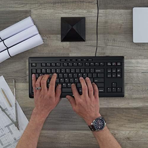 CHERRY Stream TKL Wired USB Keyboard – Compact Silent Keystroke Design for Enhanced Office Productivity and Ergonomic Comfort – Ideal for Professionals and Minimalist Workspaces