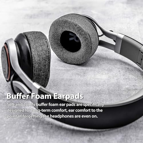 Upgrade Your Jabra REVO Headphones with TRANSTEK Premium Memory Foam Earpads – Luxurious Hybrid Velour for Ultimate Comfort, Effortless Installation, and Exceptional Sound Isolation for Audiophiles and Casual Listeners