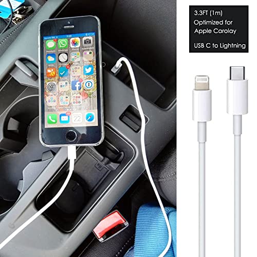10 FT Woven Lightning to USB C Charging Cable – Premium Fast Charger for i Phone & i Pad – Tangle-Free Durability with Enhanced Length for Ultimate Flexibility – High-Quality, Reliable Performance for Home & Travel – Ideal for Apple Devices Including i Phone 14 Pro, 13, 12, SE 2 nd & More