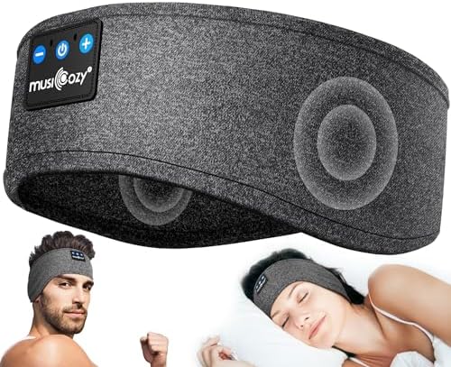 MUSICOZY Bluetooth 5.4 Sleep Headband Headphones – Ultimate Wireless Comfort for Sleep, Workouts, and Travel – The Perfect Gift for Active Lifestyles with Rapid Pairing and Sweatproof Design