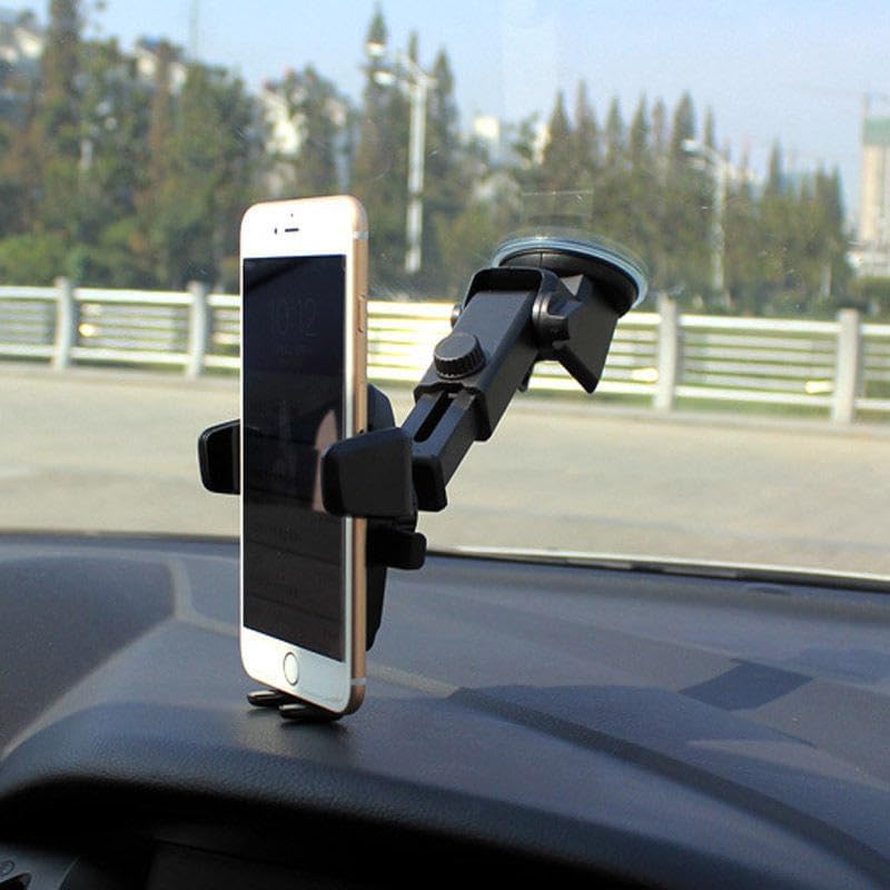Next-Gen 2-in-1 Hollow World Car Phone Mount – Ultra-Stable Suction Cup with Pressure Lock for Rugged Terrain – Ideal for Latest i Phone & Samsung Smartphones – Versatile Dashboard/Windshield Installation for Effortless Hands-Free Navigation and Safety на Driving