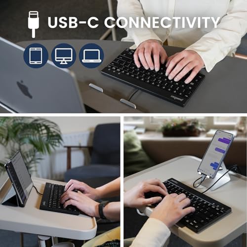 Elevate Your Typing Experience with the Perixx PERIBOARD-326 Wired Mini Backlit USB Keyboard – Compact Design, Low Profile Keys, and Adjustable Lighting for Optimal Comfort and Productivity at Home or On-the-Go