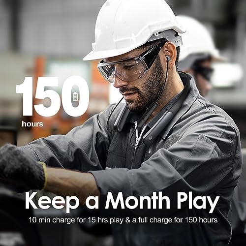 Experience Unmatched Audio Excellence with Rythflo’s Bluetooth Headphones | 150-Hour Playtime & Deep Bass for Immersive Sound | Sweatproof In-Ear Earbuds with Secure Earhooks | Magnetic Neckband for Effortless Travel | Hands-Free Mic & Enhanced Device Compatibility for Seamless Connectivity | Perfect for Business, Gym, and Adventures