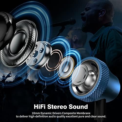 COOYA USB C Wired Earbuds for i Phone 16 Plus & Samsung S25 Ultra – Hi-Fi Stereo In-Ear Headphones with Mic, Lightweight & Durable Design for Crystal-Clear Sound and Enhanced Device Compatibility – Ideal for Travel and Everyday Use