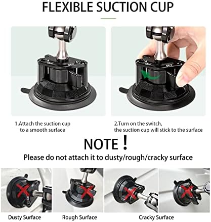 Universal Leepiya Car Phone Mount with Magic Arm – Premium Suction Holder for Vlog Recording & Hands-Free Navigation – Adjustable Smartphone Holder for All Vehicles – Effortless Installation & Enhanced Stability