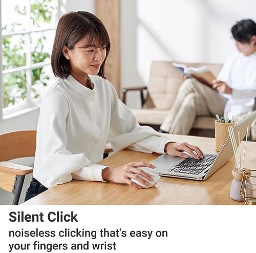 Elevate Your Productivity with the ELECOM Wireless Ergonomic Mouse – Silent Click, 2000 DPI Precision, 20-Month Battery Life, and Stylish White Design for PCs, Macs, and Laptops – Perfect for Home or Office Use