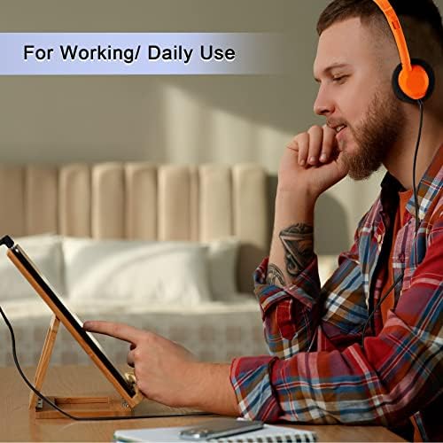 Yunsailing 30-Pack Classroom Headphones – Lightweight & Durable On-Ear Headsets with 3.5 mm Jack for Engaging Learning – Cheerful Light Yellow Color for Students and Teachers in Educational Settings