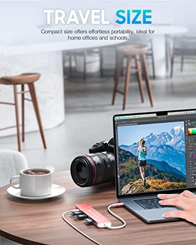 Unlock Seamless Connectivity with the Hiearcool 7-in-1 USB C Hub Adapter – High-Speed USB 3.0, 4 K HDMI Output, and 100 W Power Delivery for Mac Book Pro and Type C Devices – Your Ultimate Multi-Port Solution for Enhanced Productivity and Effortless Data Transfer