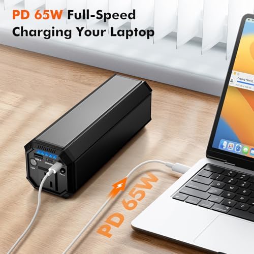 Ultimate AC Outlet Portable Laptop Power Bank – High-Capacity 116 Wh/31200 m Ah Charger with 120 W Output for Laptops, 65 W PD USB-C Fast Charging, Ideal for Travel and Outdoor Adventures, Versatile Connectivity and Lightweight Design