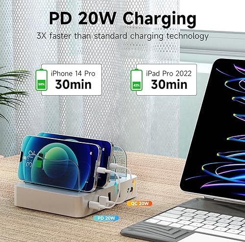 Ultimate 4-Port USB Fast Charging Station – Smart Multi-Device Dock for Phones & Tablets – Universal Charging Hub with Enhanced Safety Features – Sleek Design for Home & Office Efficiency – Rapid Power Delivery Solution