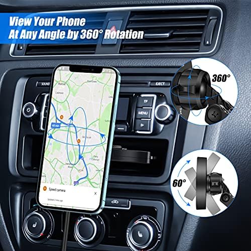 Revolutionize Your Driving Experience with the 15 W Magnetic Wireless Car Charger CD Slot Mount – Fast Charging for i Phone 13/12 Series with Effortless Mag-Safe Compatibility and Secure Auto-Alignment, Ideal for Hands-Free Navigation and Safety in Your Vehicle