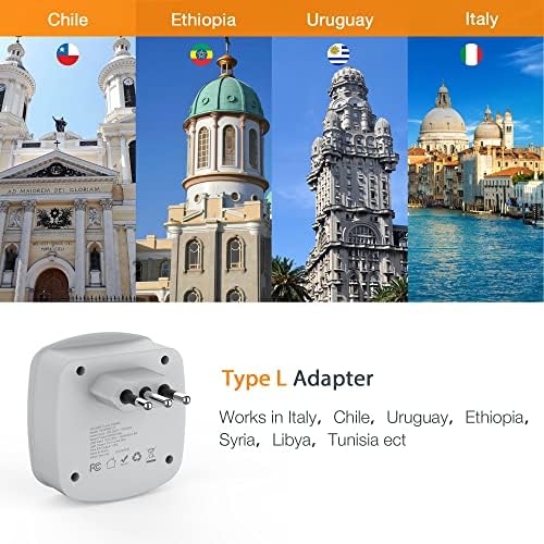 Ultimate TESSAN Type G UK Travel Plug Adapter with Dual USB Fast Charger Ports – Compact US to UK Power Converter for Effortless Global Connectivity in Scotland, London, Ireland, Kenya, Dubai & Qatar