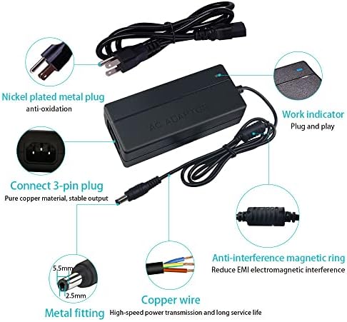 High-Performance 48 V 3 A AC/DC Power Supply Adapter – 144 W Versatile Charger for POE Routers & Control Systems – Reliable Senshunshiye Switching Power Transformer with 5.5 x2.5 mm Interface for Enhanced Device Compatibility and Safety Features