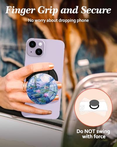 Adorable Cartoon Mag Safe-Compatible Phone Grip Stand – Lightweight Kickstand Ring Holder for Enhanced Usability – Perfect Accessory for i Phone 16/15/14/13/12 with Playful Design for Women and Girls – Durable, Easy-to-Install Magnetic Phone Accessory