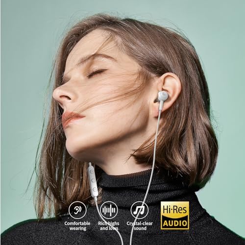 Discover Unmatched Sound with USB C Wired Earbuds – Premium Noise Cancelling Earphones for Samsung S24, S23 Ultra, and i Phone 16 Pro Max – Enhanced Microphone, Convenient Volume Control, and Magnetic Design for Ultimate Portability and Crystal-Clear Audio Quality Across All Devices
