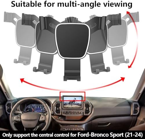 Ford Bronco Sport Car Phone Holder (2021-2024) – Tailored Mobile Phone Mount for Ultimate Navigation and Safety | Sturdy Cradle with Adjustable Viewing Angles | Effortless Installation and Sleek Aesthetic Enhancements | Essential Accessory for Modern Bronco Drivers