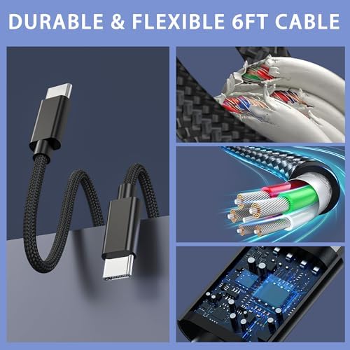 67 W Ga N Fast Charger Block – 3-Port USB C Wall Charger for Mac Book Pro/Air, i Phone 15/14, Galaxy & Pixel – Compact, High-Speed Power Adapter for Home, Office, and Travel – Ultimate Device Compatibility & Efficiency