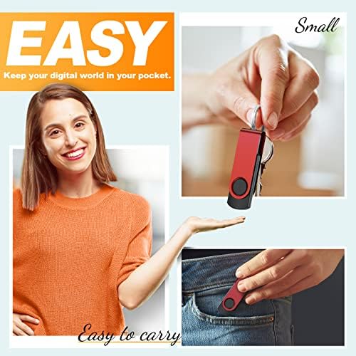 Kepmem 10-Pack 2 GB USB Flash Drives – Versatile Swivel Thumb Drives with Enhanced Compatibility, Ideal for Quick File Transfers and Backups, Assorted Colors for Personalized Style – Perfect Portable Pen Drive Solution for Students and Professionals