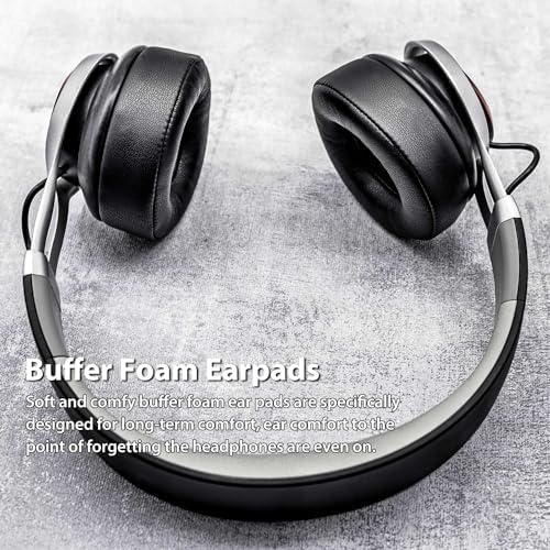Upgrade Your Jabra REVO Headphones with TRANSTEK Premium Memory Foam Earpads – Luxurious Hybrid Velour for Ultimate Comfort, Effortless Installation, and Exceptional Sound Isolation for Audiophiles and Casual Listeners