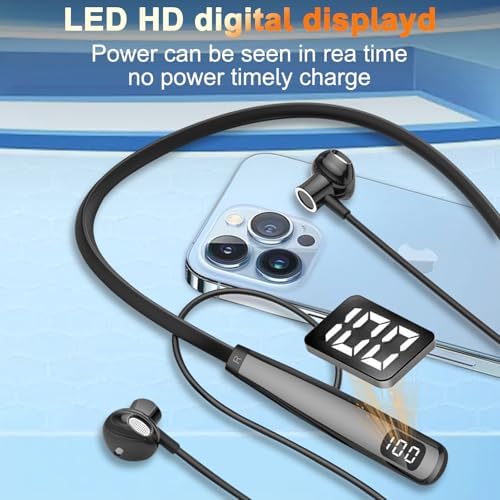 Unleash Your Workout Potential with Y10 Neckband Bluetooth Earbuds: 100-Hour Playtime, Waterproof Design, and Advanced Noise-Canceling Technology for Ultimate Comfort and Focus During Exercise – Ergonomically Crafted with Integrated Mic for Effortless Connectivity and Unmatched Sound Quality