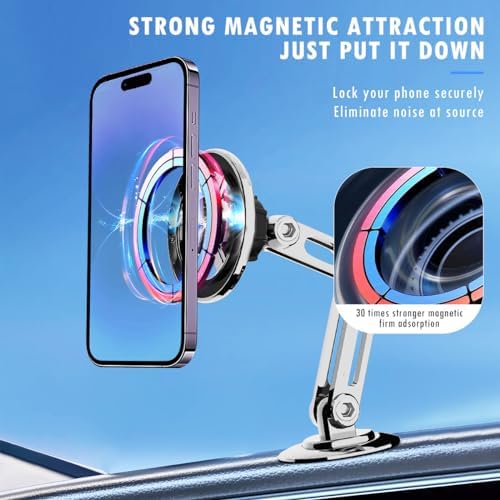 Premium 360-Degree Magnetic Suction Car Phone Holder – Universal Hands-Free Mount for All Devices with Robust Grip and Adjustable Viewing Angles – Enhance Your Driving Safety and Convenience Effortlessly!