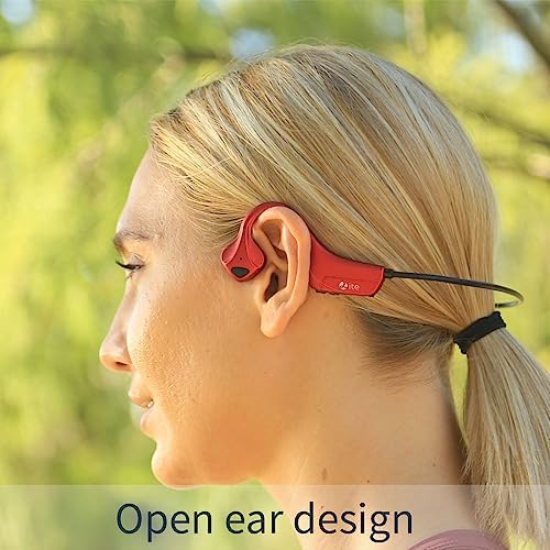 Revolutionary Open-Ear Bone Conduction Headphones for Active Lifestyles – Waterproof Wireless Sport Earbuds with Sweatproof Design and Built-in Microphone for Ultimate Comfort and Safety During Workouts – Trendy Green Color with Universal Device Compatibility