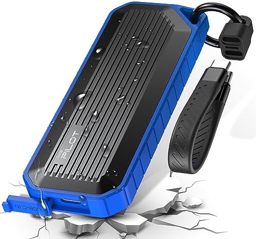 Revolutionize Your Data Transfer with the Zinc Alloy M.2 NVMe & SATA to USB C Enclosure – High-Speed SSD Reader Adapter for M Key & B+M Key PCIe 3.0 NGFF, Waterproof and Dustproof Design for 2280, 2260, 2242, 2230 SSDs – Unmatched Durability and Seamless Connectivity for Professionals and Casual Users Alike