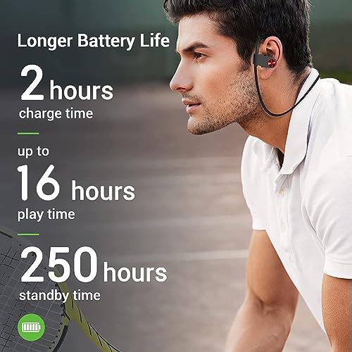 Ultimate Bluetooth 5.3 Waterproof Sports Earbuds – IPX7 Rated, 16-Hour Playtime, Noise Cancelling Mic, and Powerful Hi-Fi Bass for Active Lifestyles – Ideal for Gym and Running Enthusiasts