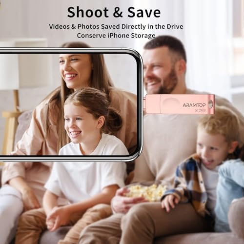 512 GB Photo Stick USB C Memory Stick – Ultimate External Storage Solution for i Phone, i Pad, Android & PC – High-Speed, Plug-and-Play Thumb Drive for Effortless File Management and Backup