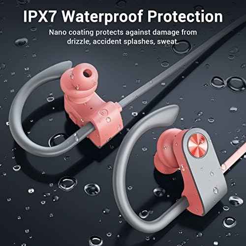 Ultimate Bluetooth 5.3 Waterproof Sports Earbuds – IPX7 Rated, 16-Hour Playtime, Noise Cancelling Mic, and Powerful Hi-Fi Bass for Active Lifestyles – Ideal for Gym and Running Enthusiasts