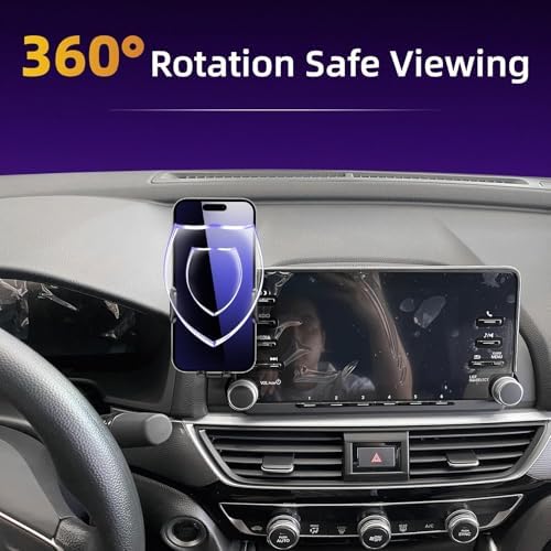 Premium Adjustable Car Phone Holder for Honda Accord 2013-2017 – 360-Degree Rotating Cradle for 4-7 Inch Smartphones, Enhanced Safety and Hands-Free Navigation, Custom Fit Auto Accessory for Seamless Driving Experience