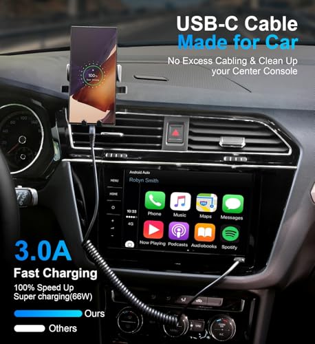KIYODA 3 FT USB A to C Fast Charging Cables – Versatile 2-Pack for i Phone 15/16 and Samsung Galaxy A10/A20 – Stylish Pink Design for On-the-Go Charging – Durable, High-Speed Performance for All Your Devices – Ideal for Car and Home Use