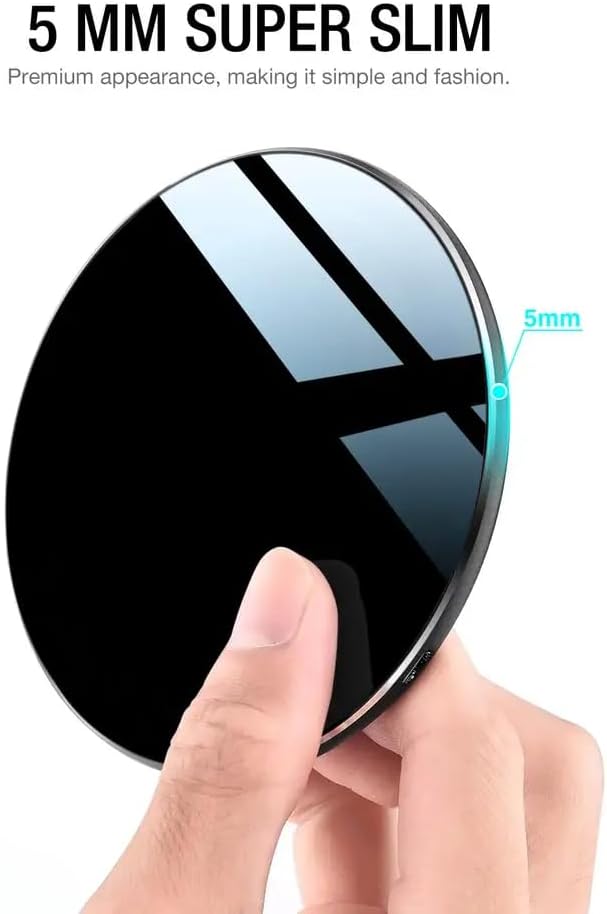 Ultra-Fast 30 W Wireless Charging Pad – Universal Compatibility with Intelligent Safety Features for Effortless Device Power-Up