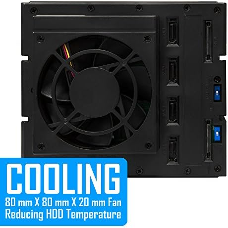 Kingwin Universal Hot Swap Mobile Rack for 2.5” & 3.5” SSD/HDD – Effortless Internal Tray-Less SATA Hard Drive Backplane Enclosure with 6 Gbps Support for SATA I/II/III & SAS I/II – Ultimate Flexibility and Enhanced Data Transfer Speed for Efficient Storage Management