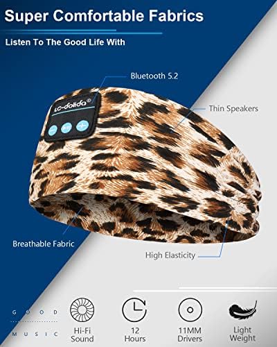 Revolutionary Wireless Sleep Headband with HD Sound: Ultimate Comfort Bluetooth Earphones for Relaxation, Fitness, and Travel – Sweat-Resistant Eye Mask for Active Lifestyles and All-Night Use