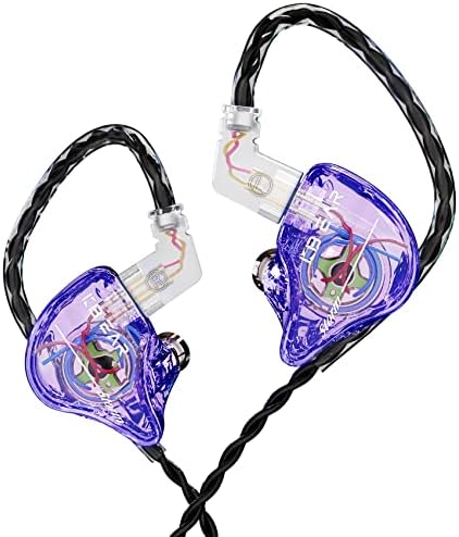 YINYOO KBEAR KS1 Wired In-Ear Monitors – Premium High-Resolution Noise-Canceling Earbuds for Musicians and Audiophiles – Unmatched Bass Performance and Crystal Clear Audio – Ergonomically Designed for Comfort and Wide Device Compatibility – Ideal for Live Performances and Everyday Listening