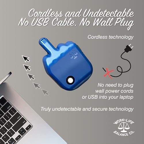 Stay Productive with the Cordless Laptop Trackpad Jiggler – 6-Month AA Battery Life, Undetectable Operation for Seamless Workflow – Effortlessly Keeps Your Touchpad Active for Uninterrupted Performance – Ideal Mechanical Mouse Mover for Professionals on the Go – ON/OFF Switch for Easy Control and Enhanced Compatibility (Excludes De II) – Perfect for Long Meetings and Multitasking!