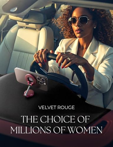 LISEN Mag Safe Ultra Magnetic Car Dashboard Phone Mount – Elegant Velvet Rouge Finish for i Phone 16 Pro Max & More, Secure Hands-Free Driving Accessory, Perfect for Tech Lovers, Seamless Navigation & Call Management, Durable & Stylish Design for Every Vehicle