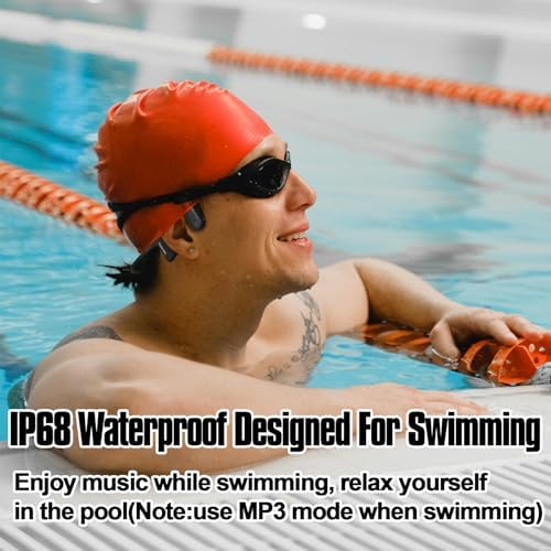 Revolutionary Open-Ear Bone Conduction Headphones for Active Lifestyles – Waterproof Wireless Sport Earbuds with Sweatproof Design and Built-in Microphone for Ultimate Comfort and Safety During Workouts – Trendy Green Color with Universal Device Compatibility