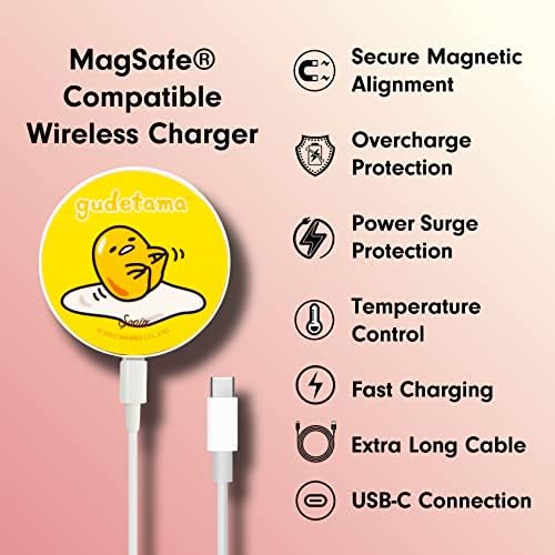 Sonix x Sanrio Hello Kitty & Care Bears Magnetic Mag Safe Charger for i Phone 12-16 Series | 6.5 ft USB-C Fast Wireless Charging Cable | Stylish, Playful, and Efficient Power Solution for Your Device