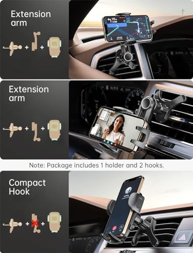 Revolutionary 360° Rotatable & Retractable Car Phone Holder – Adjustable Multifunctional Rearview Mirror Mount for All Mobile Devices with Secure Four-Clamp Design for Enhanced Safety and Convenience