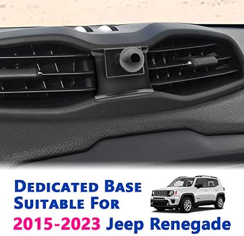 Innovative Jeep Renegade Car Phone Mount (2015-2023) – Thick Case Compatible Air Vent Holder for All Smartphones – Hands-Free Navigation & Music – Easy Install & Adjustable Viewing Angles – Premium Auto Accessory for Enhanced Driving Safety and Comfort