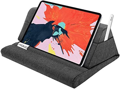 Mo Ko Tablet Pillow Stand – Premium Soft Support for Tablets Up to 11 Inches, Ideal for i Pad 10.2″ (8 th Gen), i Pad Air 4/3, i Pad Pro 11/10.5/9.7, Mini 5/4, Galaxy Tab S6/S7 11″ – Luxurious Hands-Free Viewing Solution in Chic Purple for Ultimate Relaxation and Versatile Use