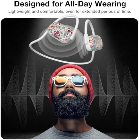 Purity Air Open Ear Headphones – Advanced True Air Conduction Wireless Bluetooth Earbuds with Dual Mic for Clear Calls – Ergonomic, Sweat-Resistant Design for Active Lifestyles – Compatible with i Phone & Android – Ultimate Comfort and Audio Awareness