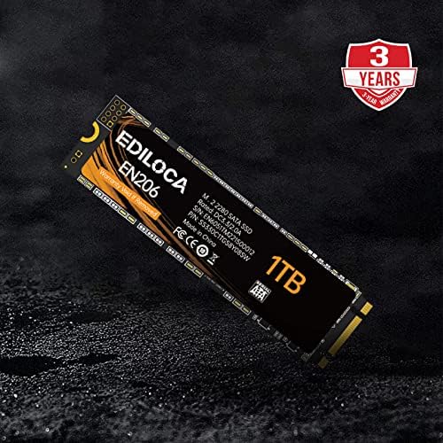 Upgrade Your System with the EN206 512 GB M.2 SSD – High-Speed 3 D NAND TLC Technology for Ultrabooks and Mini PCs, Blazing Fast Read/Write Speeds of 550/460 MB/s, Enhanced Compatibility for Seamless Performance and Efficiency