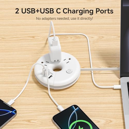Compact Travel Power Strip – NTONPOWER 3 Outlets & 3 USB Ports (1 USB-C) for Effortless Charging on Cruises, Hotels & Home – 3 ft Short Extension Cord, Lightweight & Cruise Approved for Seamless Device Connectivity – Essential Travel Accessory for Adventurers & Tech Enthusiasts