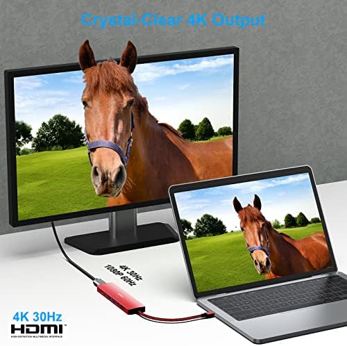 BENFEI 7-in-1 USB C Hub Multiport Adapter – Ultimate Connectivity Solution with 4 K HDMI, 100 W Power Delivery, High-Speed USB 3.0 Ports, and Card Readers for i Phone 15 Pro/Max, Mac Book, i Pad Pro & Samsung S23 – Boost Productivity and Streamline Your Setup