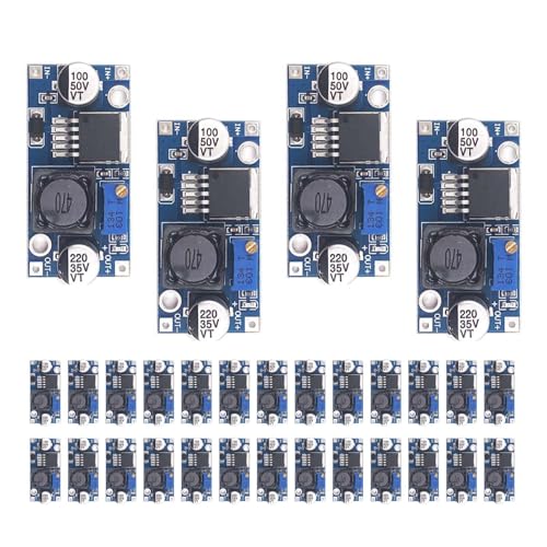 30-Pack LM2596 Adjustable Buck Converter Modules – High-Efficiency DC-DC Step Down Voltage Regulator for Customizable Power Supply Solutions, Input 3.2 V-40 V & Output 1.25 V-35 V – Ideal for Electronics Projects and Professional Applications